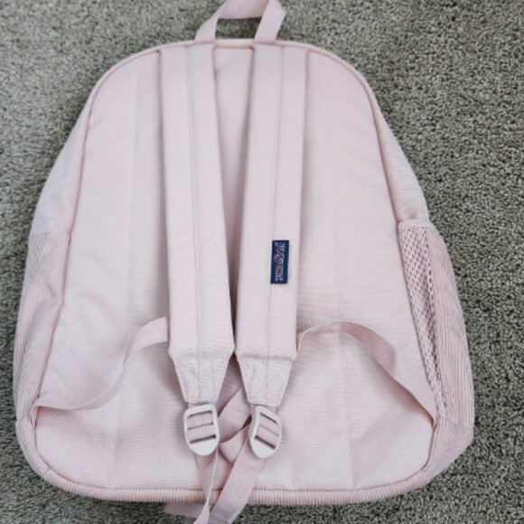 NEW Tagged Jansport Backpack Pink Corduroy - Picture 4 of 4